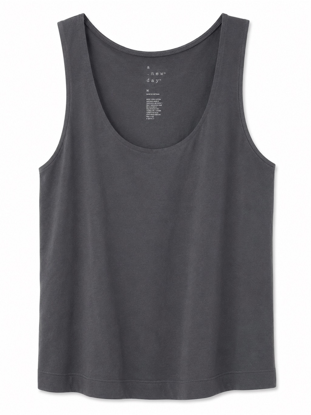 a new day Charcoal Scoop Neck Women's Tank Top
